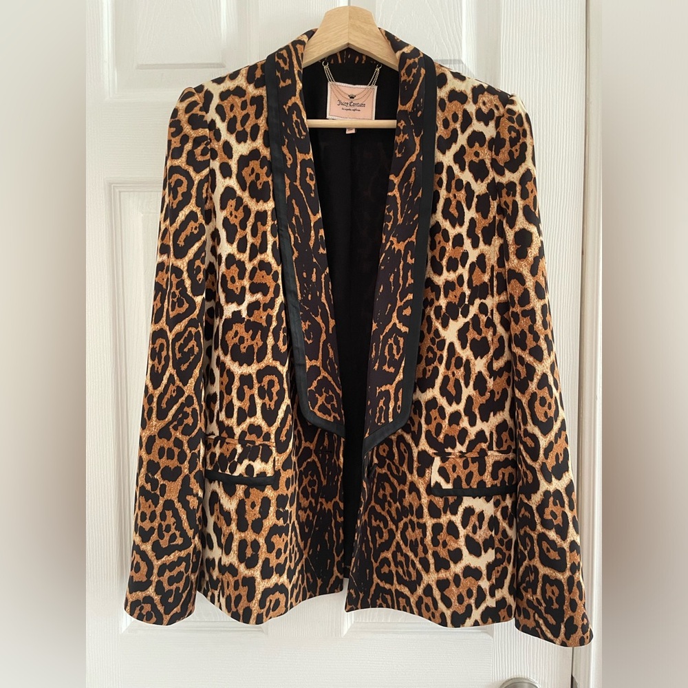 Juicy Couture Flowing Leopard Blazer